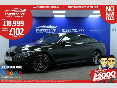 BMW 4 Series  3.0 435d M Sport Coupe 2dr Diesel Auto xDrive Euro