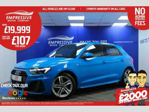 Audi A1  1.0 TFSI 30 S line Sportback 5dr Petrol Manual Eur