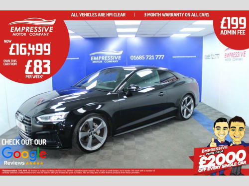 Audi A5  2.0 TDI 40 Black Edition Coupe 2dr Diesel S Tronic