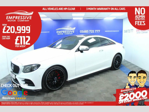 Mercedes-Benz E-Class  2.0 E220d AMG Line (Premium) Coupe 2dr Diesel G-Tr