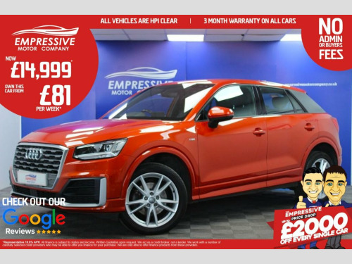 Audi Q2  1.6 TDI 30 S line SUV 5dr Diesel Manual Euro 6 (s/