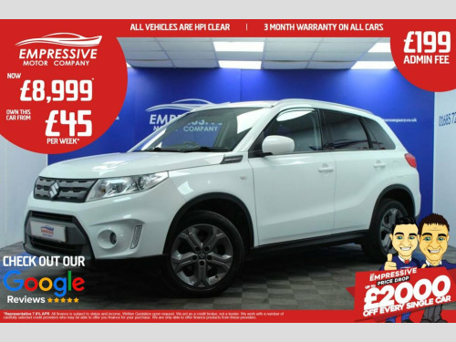 Suzuki Vitara  1.6 SZ-T SUV 5dr Petrol Manual Euro 6 (s/s) (120 p