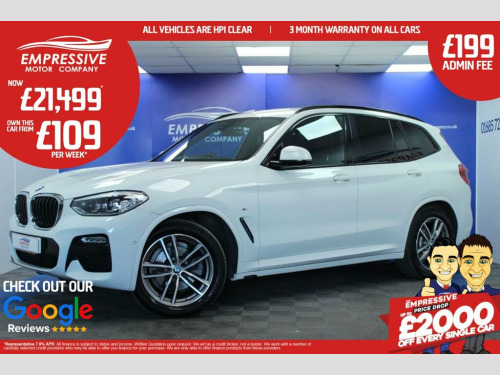 BMW X3  2.0 20d M Sport SUV 5dr Diesel Auto xDrive Euro 6