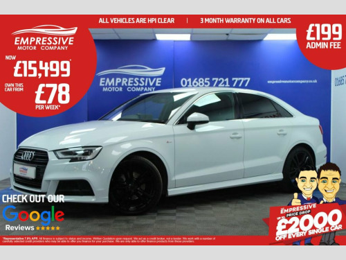 Audi A3  1.6 TDI S line Saloon 4dr Diesel S Tronic Euro 6 (