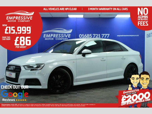 Audi A3  1.6 TDI S line Saloon 4dr Diesel S Tronic Euro 6 (