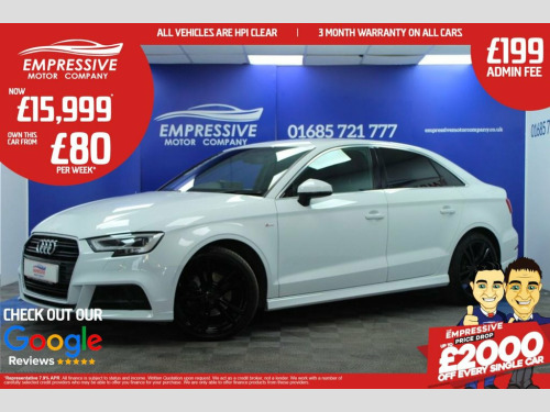 Audi A3  1.6 TDI S line Saloon 4dr Diesel S Tronic Euro 6 (