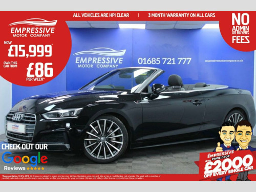 Audi A5  2.0 TDI S LINE 2d 188 BHP