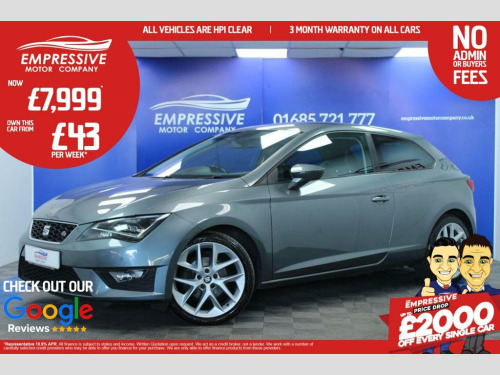 SEAT Leon  1.4 EcoTSI FR Sport Coupe 3dr Petrol Manual Euro 6