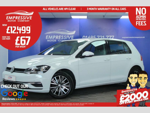 Volkswagen Golf  1.0 TSI SE Nav Hatchback 5dr Petrol Manual Euro 6 