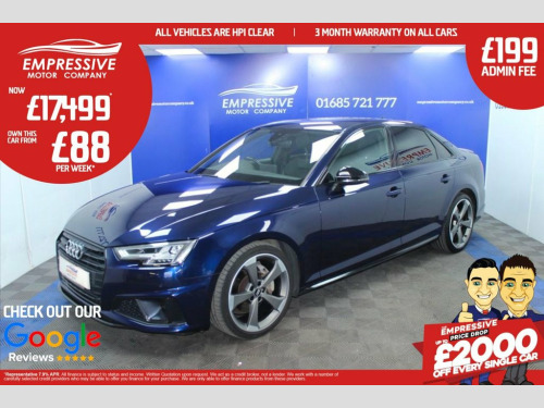 Audi A4  2.0 TDI 40 Black Edition Saloon 4dr Diesel S Troni