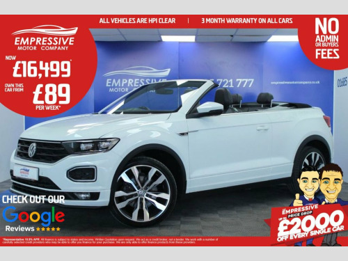 Volkswagen T-ROC  1.5 TSI EVO R-Line Cabriolet 2dr Petrol Manual Eur