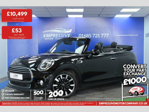 MINI Convertible  1.5 Cooper Exclusive Convertible 2dr Petrol Manual 