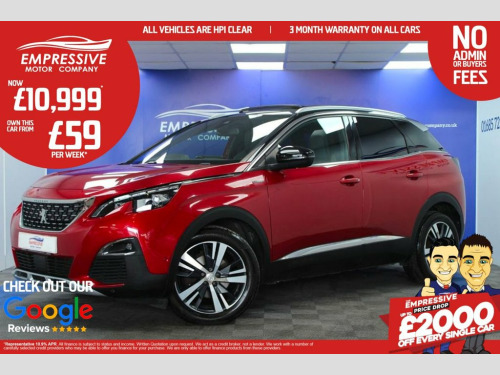 Peugeot 3008 Crossover  1.2 PureTech GT Line SUV 5dr Petrol Manual Euro 6 