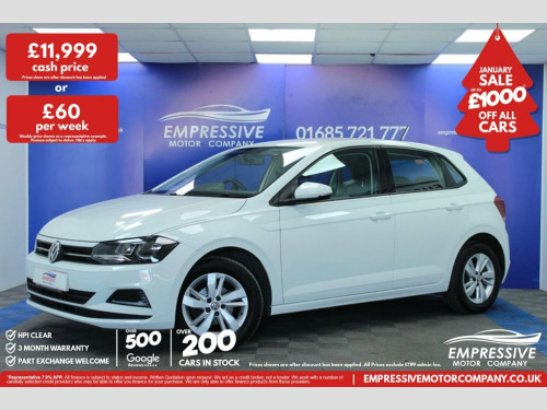 Volkswagen Polo  1.0 EVO SE Hatchback 5dr Petrol Manual Euro 6 (s/s 