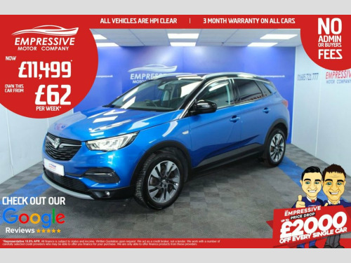 Vauxhall Grandland X  1.5 Turbo D SRi Nav SUV 5dr Diesel Manual Euro 6 (