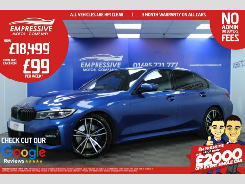 BMW 3 Series  2.0 320d M Sport Saloon 4dr Diesel Auto Euro 6 (s/