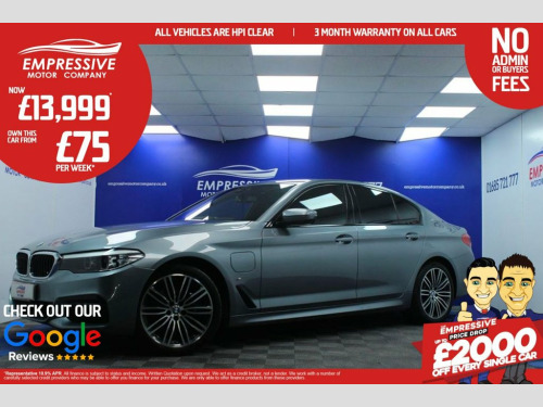 BMW 5 Series  2.0 530E M SPORT 4d 249 BHP