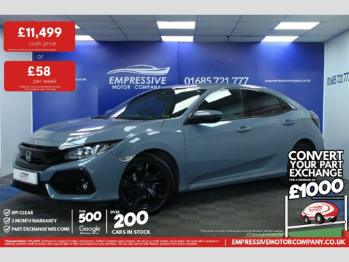 Honda Civic  1.0 VTEC Turbo SR Hatchback 5dr Petrol Manual Euro 