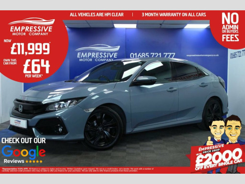 Honda Civic  1.0 VTEC Turbo SR Hatchback 5dr Petrol Manual Euro