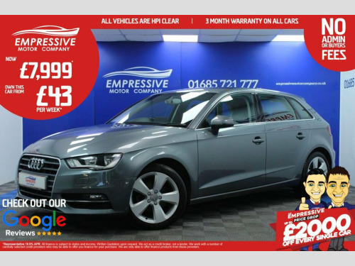 Audi A3  2.0 TDI SPORT 5d 148 BHP