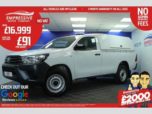 Toyota Hi-Lux  2.4 D-4D Active Pickup 2dr Diesel Manual 4WD Euro 