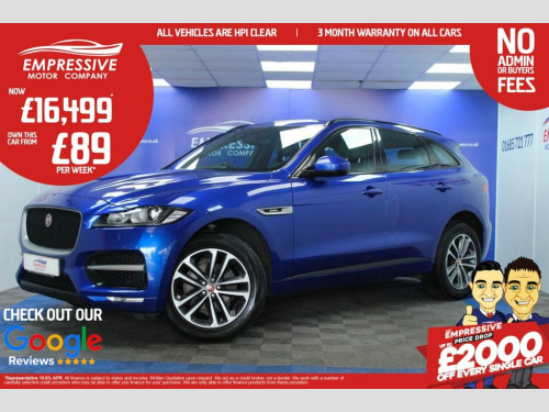 Jaguar F-PACE  2.0 D180 R-Sport SUV 5dr Diesel Auto AWD Euro 6 (s