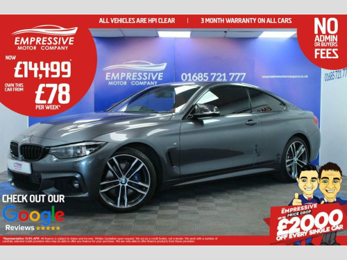 BMW 4 Series  2.0 420d M Sport Coupe 2dr Diesel Auto xDrive Euro