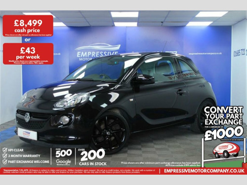 Vauxhall ADAM  1.2i ENERGISED Hatchback 3dr Petrol Manual Euro 6  