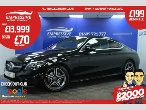 Mercedes-Benz C-Class C180 1.6 C180 AMG Line Coupe 2dr Petrol Manual Euro 6 (