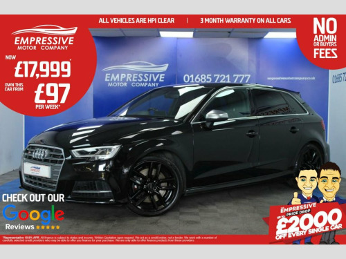 Audi S3  2.0 TFSI Sportback 5dr Petrol S Tronic quattro Eur