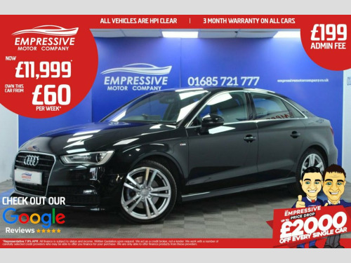Audi A3  2.0 TDI S line Saloon 4dr Diesel Manual Euro 6 (s/