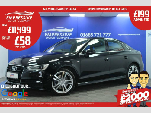 Audi A3  2.0 TDI S line Saloon 4dr Diesel Manual Euro 6 (s/
