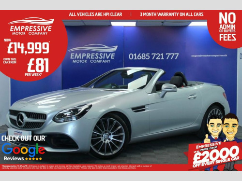 Mercedes-Benz SLC SLC250d 2.1 SLC250d AMG Line Convertible 2dr Diesel G-Tron