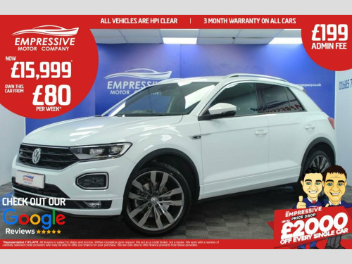 Volkswagen T-ROC  1.6 TDI R-Line SUV 5dr Diesel Manual Euro 6 (s/s) 