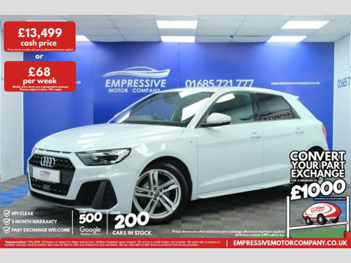 Audi A1  1.0 TFSI 30 S line Sportback 5dr Petrol Manual Eur 