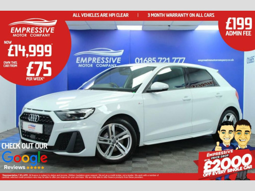 Audi A1  1.0 TFSI 30 S line Sportback 5dr Petrol Manual Eur 