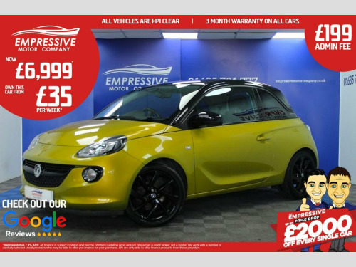 Vauxhall ADAM  1.2i ecoFLEX ENERGISED Hatchback 3dr Petrol Manual 