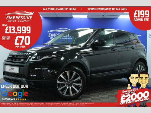 Land Rover Range Rover Evoque  2.0 TD4 SE Tech SUV 5dr Diesel Auto 4WD Euro 6 (s/