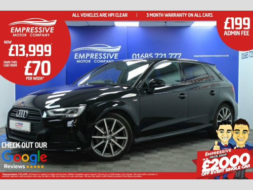 Audi A3  1.0 TFSI 30 Black Edition Sportback 5dr Petrol Man