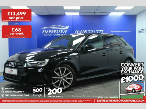 Audi A3  1.0 TFSI 30 Black Edition Sportback 5dr Petrol Man 
