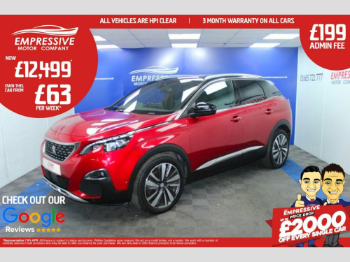 Peugeot 3008 Crossover  1.2 PureTech GT Line SUV 5dr Petrol Manual Euro 6 