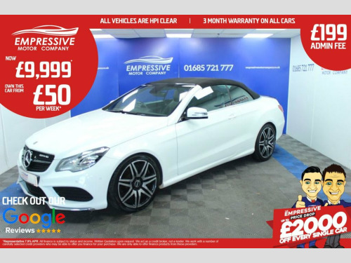 Mercedes-Benz E-Class E250 2.1 E250 CDI AMG Sport Cabriolet 2dr Diesel G-Tron