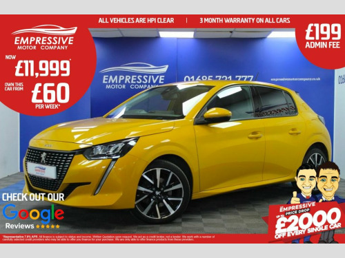 Peugeot 208  1.2 PureTech Allure Hatchback 5dr Petrol Manual Eu