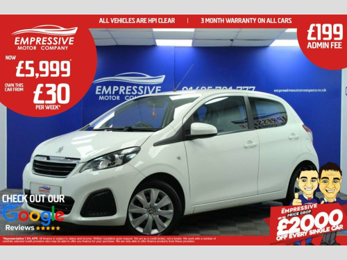 Peugeot 108  1.0 Active Hatchback 5dr Petrol Manual Euro 6 (72