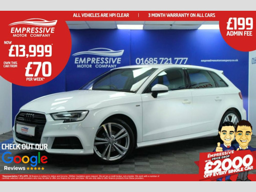 Audi A3  1.5 TFSI CoD 35 S line Sportback 5dr Petrol Manual