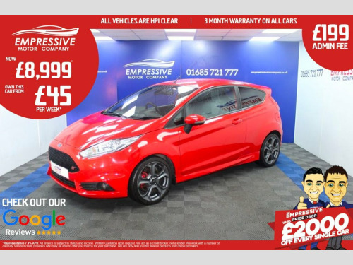 Ford Fiesta  1.6T EcoBoost ST-3 Hatchback 3dr Petrol Manual Eur