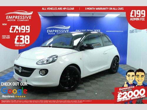 Vauxhall ADAM  1.2i ecoFLEX ENERGISED Hatchback 3dr Petrol Manual 