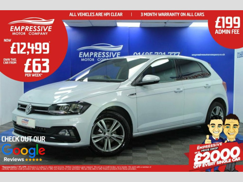 Volkswagen Polo  1.0 TSI GPF R-Line Hatchback 5dr Petrol Manual Eur 
