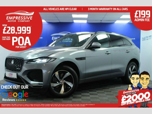 Jaguar F-PACE  2.0 P400e 17.1kWh R-Dynamic SE SUV 5dr Petrol Plug