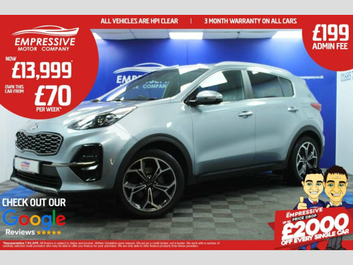 Kia Sportage  1.6 T-GDi GT-Line SUV 5dr Petrol Manual Euro 6 (s/